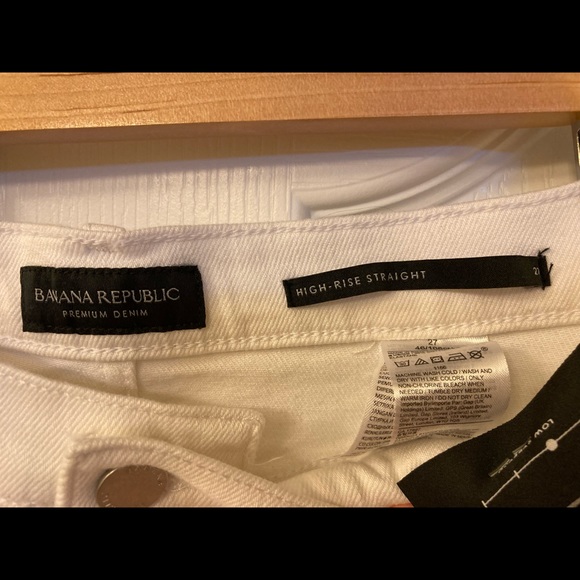 NWT Banana Republic High Rise Straight Ankle Jeans - Picture 3 of 5